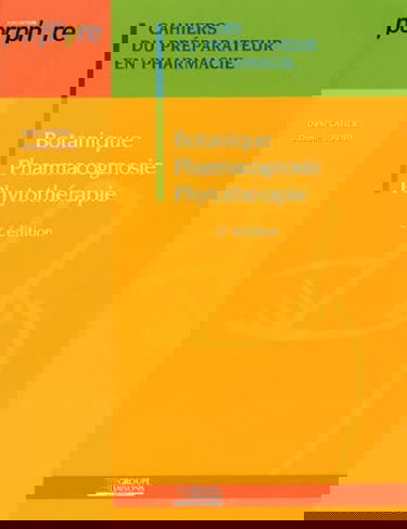 Botanique Pharmacognosie Phytothérapie