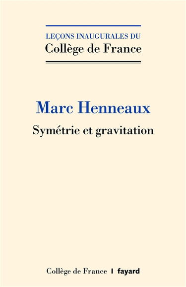 Symétrie et gravitation