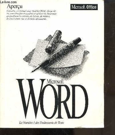 Couverture de MICROSOFT WORD, 6.0, GUIDE DE L'UTILISATEUR par Collectif