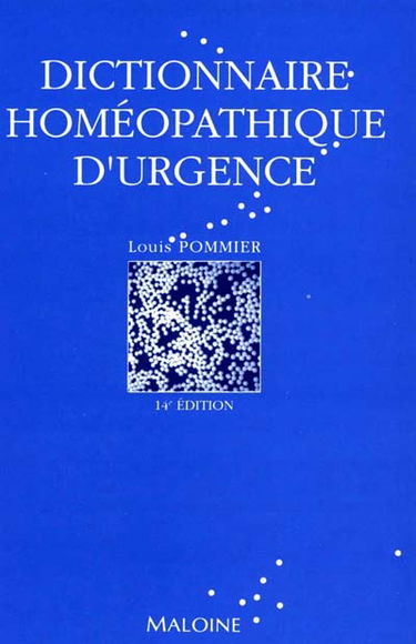 Dictionnaire homéopathique d'urgence