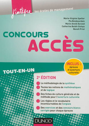 Couverture de Concours ACCES : tout-en-un