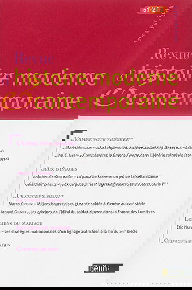 Revue d'histoire moderne et contemporaine, n° 61-2