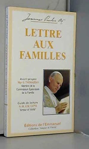 Lettre aux familles