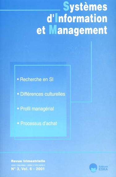 Systèmes d'information et management, n° 3 (2001)