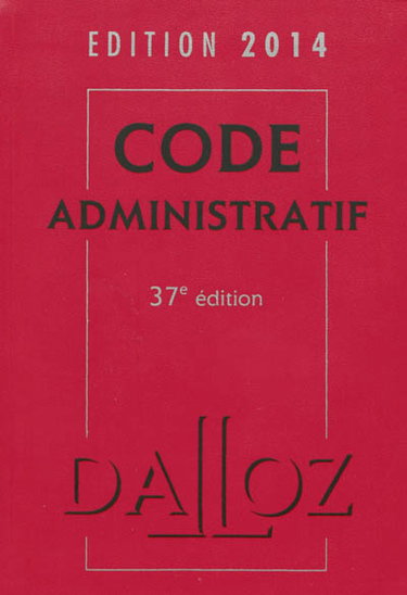 Couverture de Code administratif : 2014