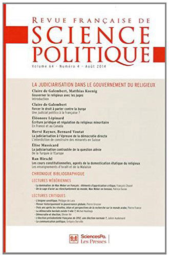 REVUE FRANCAISE DE SCIENCE POLITIQUE 64 T4