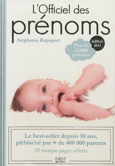 L'officiel des prénoms : plus de 12.000 prénoms