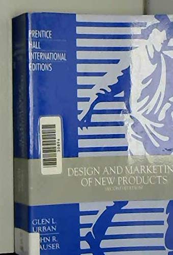 Couverture de Design and Marketing Of New Products: International Edition