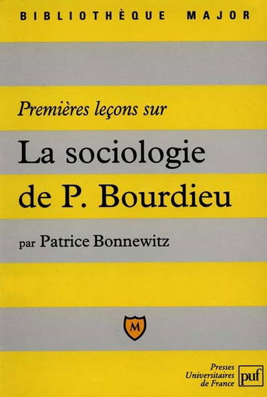 Premières leçons sur la sociologie de Bourdieu
