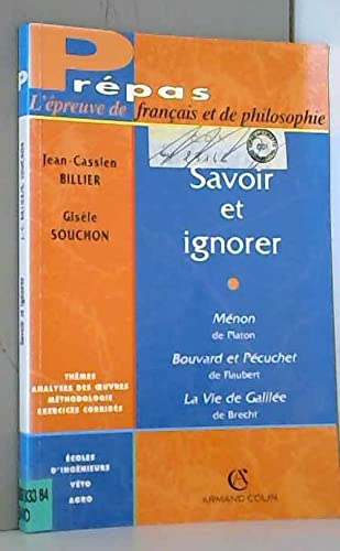 Savoir et ignorer