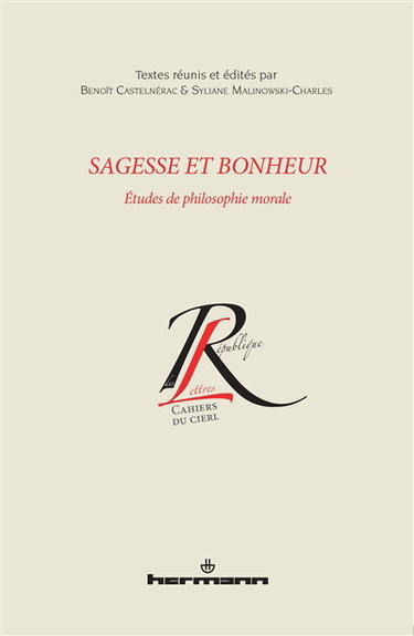 Couverture de Sagesse et bonheur : études de philosophie morale