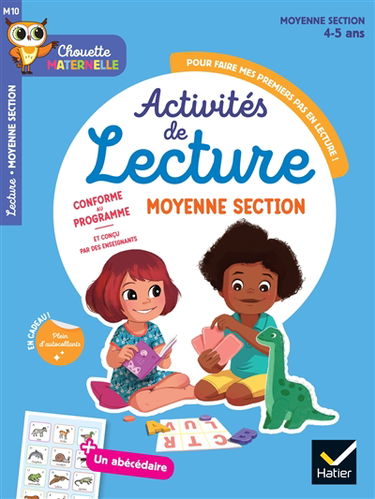 Activités de lecture pour faire mes premiers pas en lecture ! : moyenne section, 4-5 ans : conforme au programme