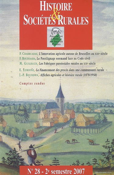 Histoire & sociétés rurales, n° 28