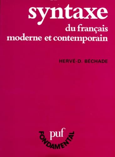 Syntaxe du français moderne et contemporain