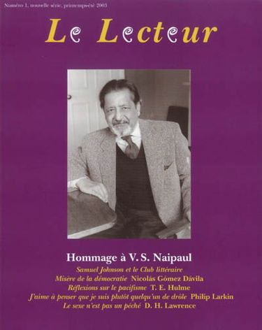 Lecteur (Le), nouvelle série, n° 1. Hommage à V. S. Naipaul
