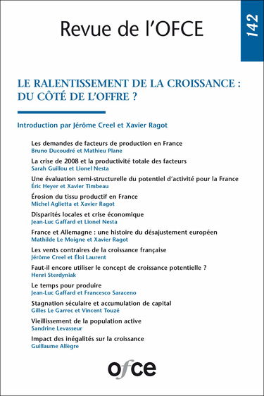 Le ralentissement de la croissance : du côté de l'offre ?