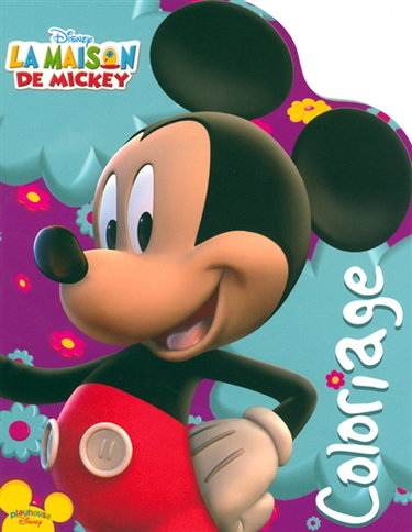 Couverture de Mon album de coloriages : La Maison de Mickey par Disney
