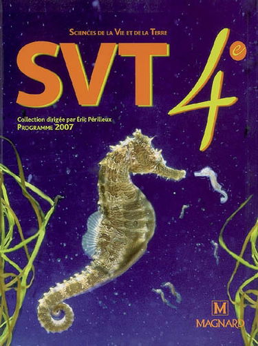 SVT, sciences de la vie et de la Terre 4e