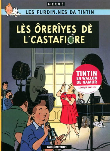 Couverture de Les furdin.nes da Tintin. Lès ôrerîyes dè l'Castafiore