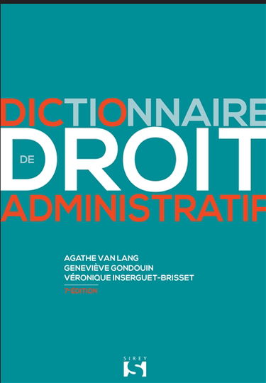 Dictionnaire de droit administratif