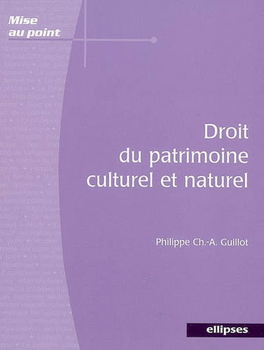 Droit du patrimoine culturel et naturel