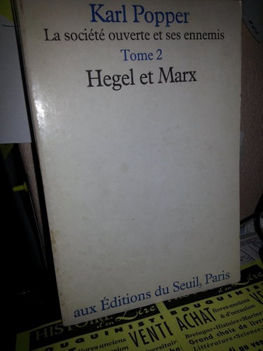 Couverture de Hegel et Marx La société ouverte et ses ennemis Tome 2