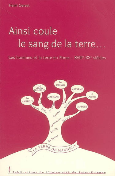 Couverture de Ainsi coule le sang de la terre... : les hommes et la terre en Forez, XVIIIe-XXe siècles
