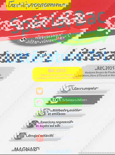 Littérature : terminale L, bac 2015 : Madame Bovary de Flaubert, Les mains libres d'Eluard et Man Ray