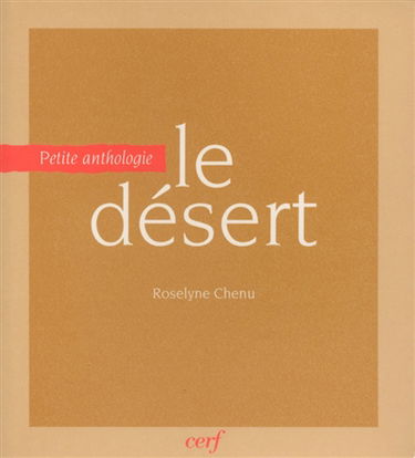 Le désert : petite anthologie
