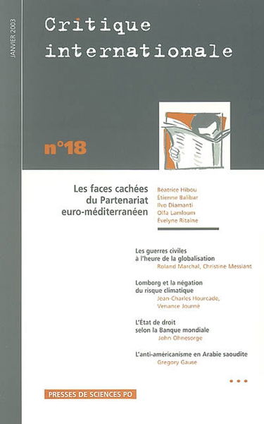 Critique internationale, n° 18
