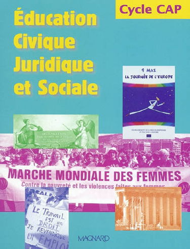 Education civique juridique et sociale cycle CAP