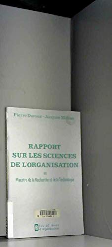 Rapport sur les sciences de l'organisation