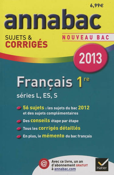 Français 1re, séries L, ES, S : nouveau bac 2013