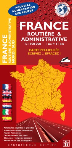 France : 1/1 100 000 Routière et administrative