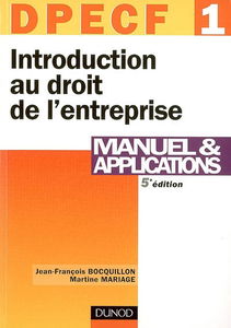 Introduction au droit de l'entreprise, DPECF 1