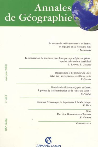 Annales de géographie, n° 613
