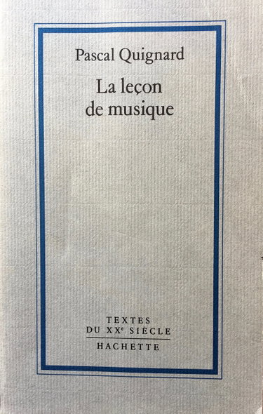 Couverture de La leçon de musique