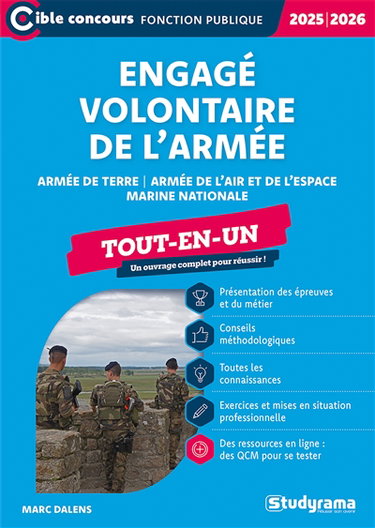 Engagé volontaire de l'armée : armée de terre, armée de l'air et de l'espace, Marine nationale : tout-en-un, 2025-2026
