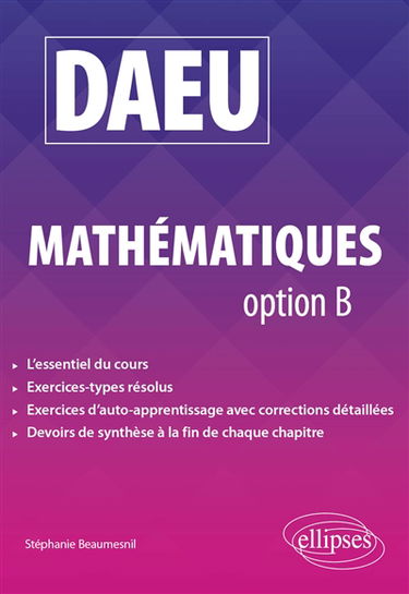 DAEU, mathématiques option B