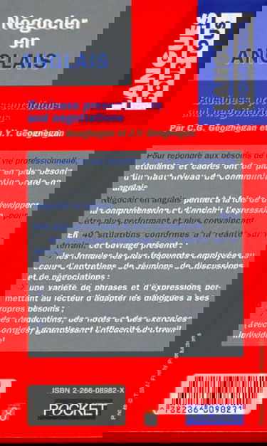 Négocier en anglais : Business Presentations And Negociations