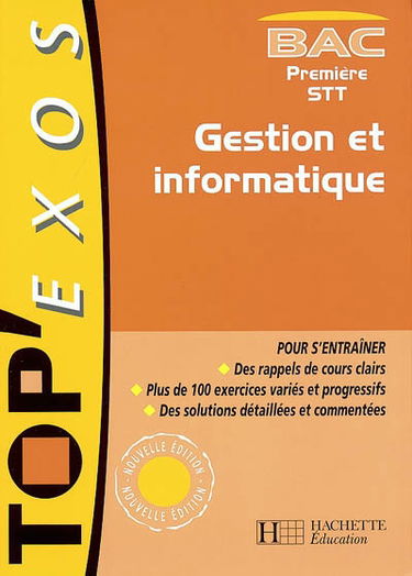 Gestion et informatique, bac première STT