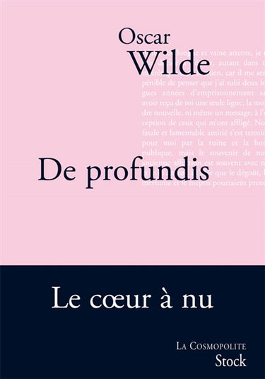 De profundis : texte intégral