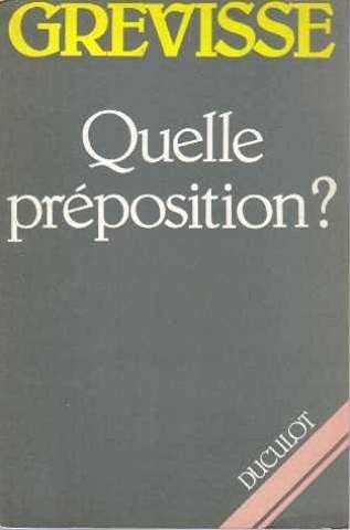 Quelle preposition