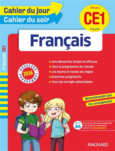 Français CE1, cycle 2, 7-8 ans : nouveaux programmes 2016