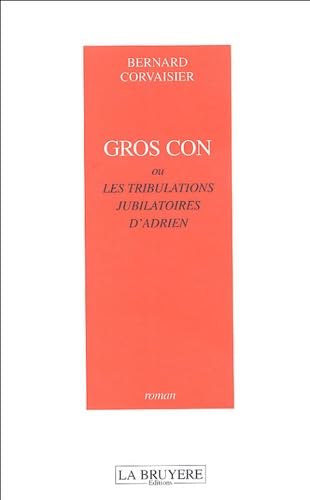 GROS CON OU LES TRIBULATIONS JUBILATOIRES D'ADRIEN