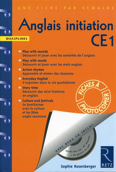 Anglais initiation CE1