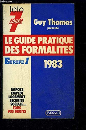 Le Guide pratique des formalités