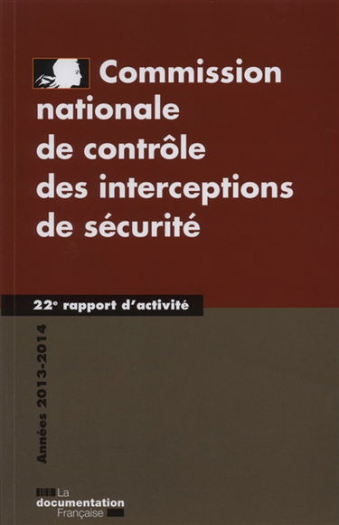 22e rapport d'activité : années 2013-2014