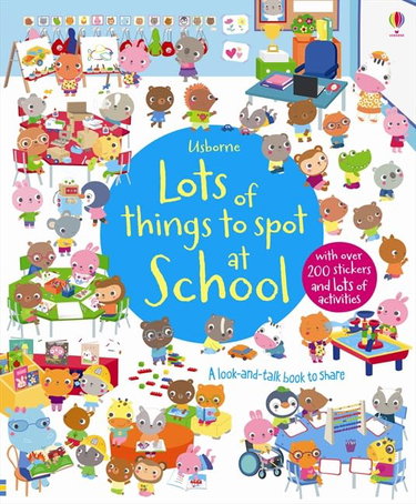 Couverture de Lots of things to spot at school