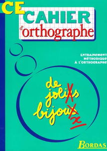 Cahier d'orthographe, cours élémentaire